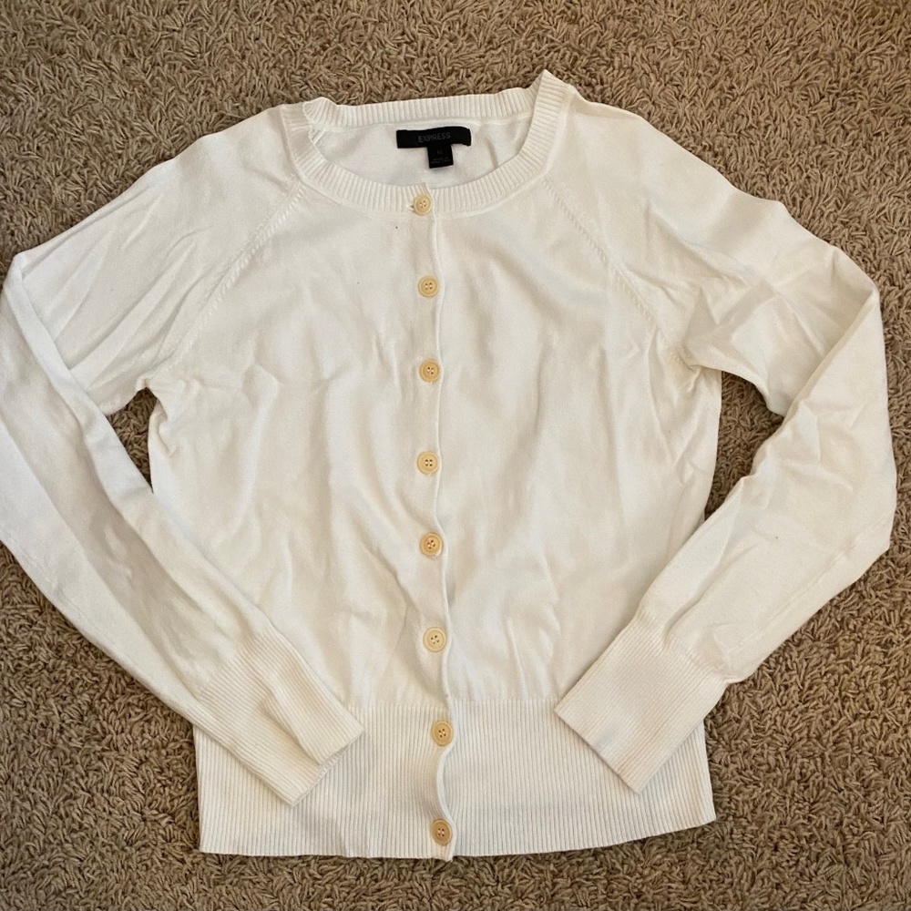 Express cardigan - white